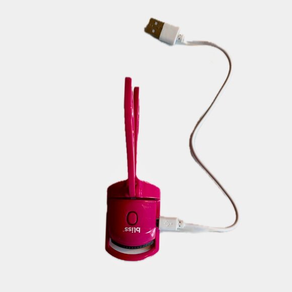 Bliss Heated Eyelash Curler in Hot Pink Rechargeable NIB - Picture 4 of 11
